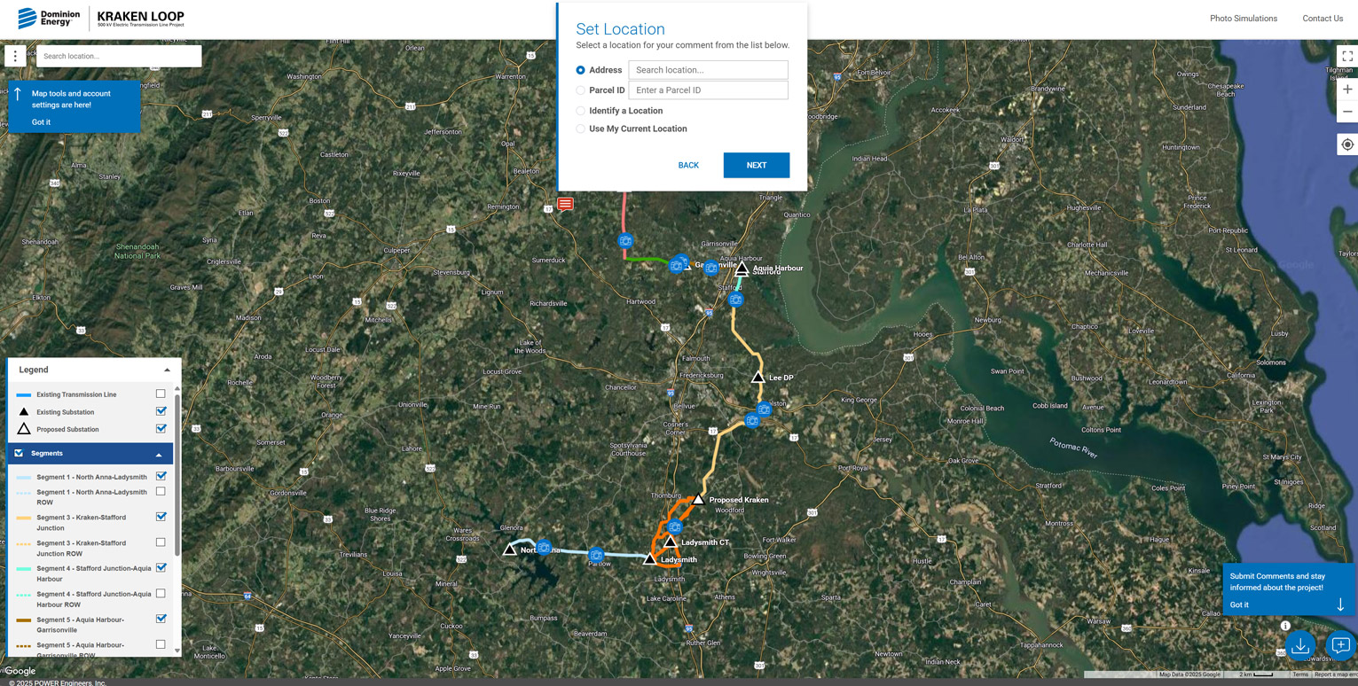 Submitting a Comment in GeoVoice