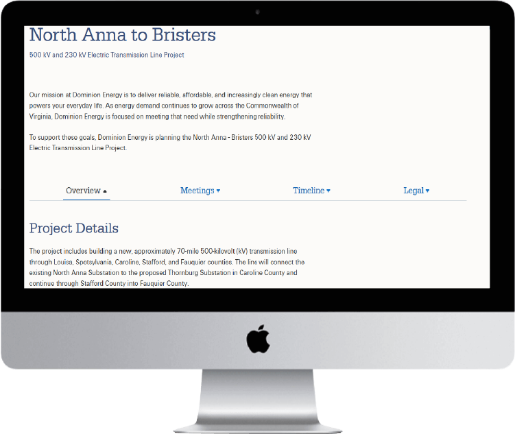 North Anna - Bristers 500 kV and 230 kV Electric Transmission Line Project